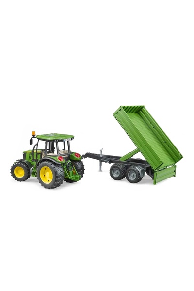 Игрушка трактор с прицепом цвет зеленый ЦБ-00250169 SKT000992696 фото