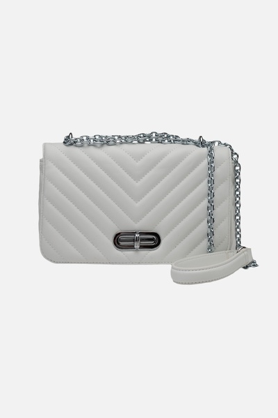 Жіноча сумка колір білий ЦБ-00249635 SKT000991519 фото