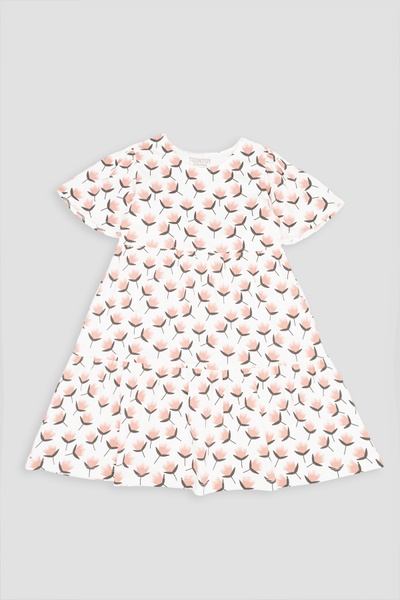Сукня з коротким рукавом для дівчинки 128 колір молочний ЦБ-00245217 SKT000980854 фото