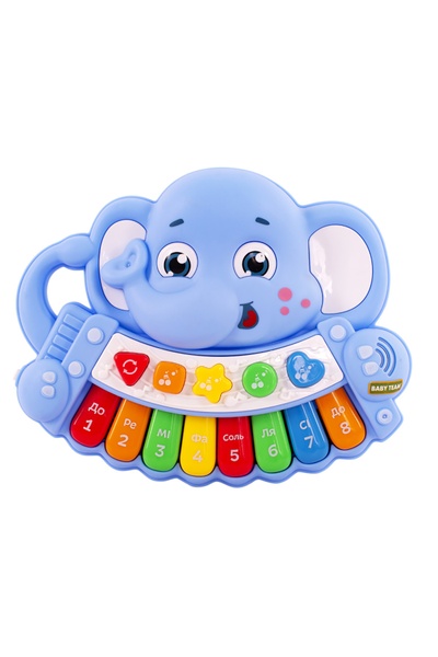 Іграшка музична "Піаніно Слоник" колір різнокольоровий ЦБ-00250163 SKT000992689 фото