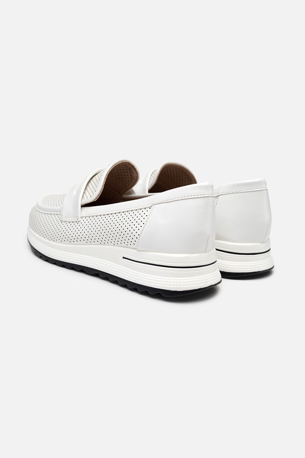 Жіночі туфлі з перфорацією 41 колір білий ЦБ-00237853 SKT000954804 фото
