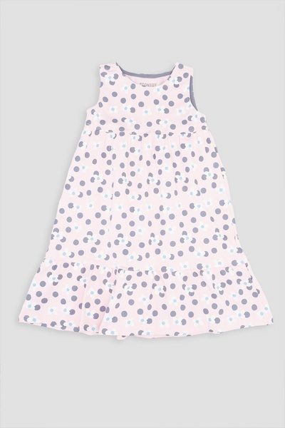 Платье с коротким рукавом для девочки 128 цвет розовый ЦБ-00245218 SKT000980858 фото