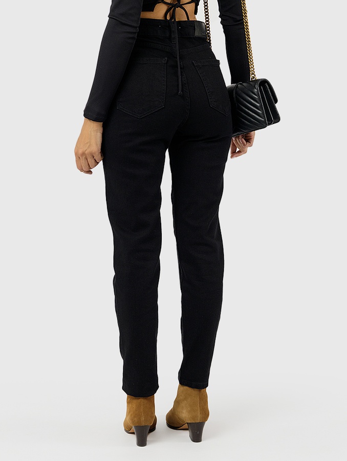 Жіночі джинси 38 колір чорний ЦБ-00228356 SKT000929014 фото