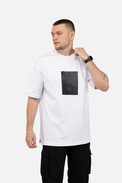 Чоловіча футболка з коротким рукавом 50 колір білий ЦБ-00249858 SKT000992046 фото