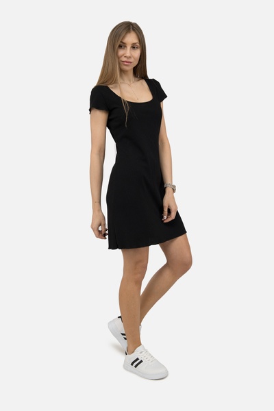 Жіноча сукня 48 колір чорний ЦБ-00250375 SKT000993022 фото