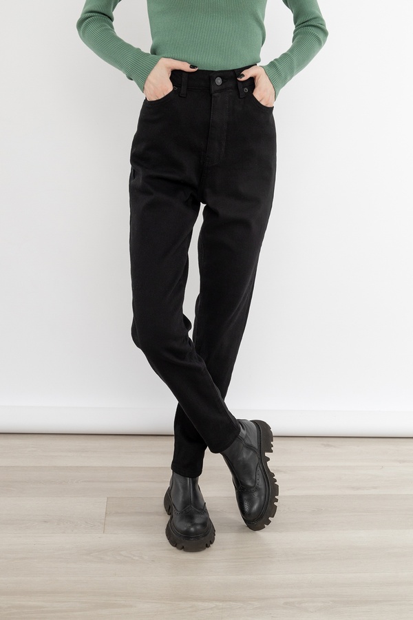 Жіночі джинси слім 38 колір чорний ЦБ-00235589 SKT000946410 фото