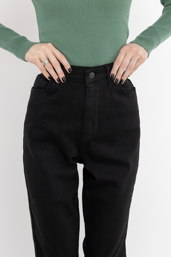 Жіночі джинси слім 38 колір чорний ЦБ-00235589 SKT000946410 фото