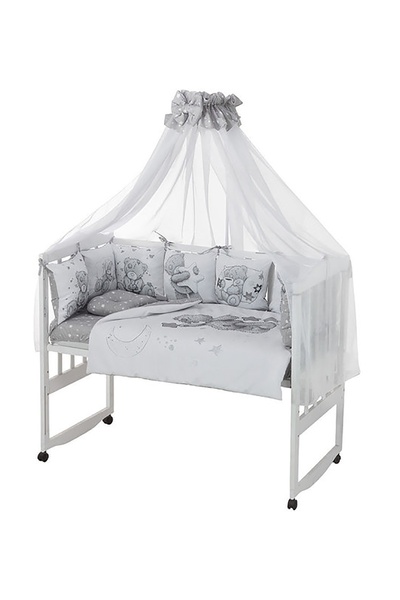 Детский комплект постельного белья Babyroom Bortiki цвет серый ЦБ-00249618 SKT000991500 фото