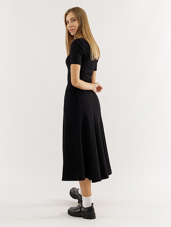 Жіноча сукня 42 колір чорний ЦБ-00229086 SKT000931321 фото