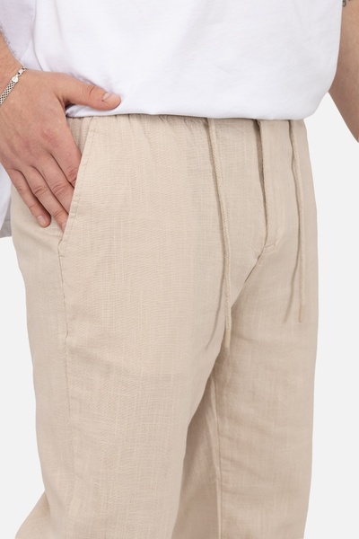 Мужские прямые брюки 52 цвет молочный ЦБ-00249853 SKT000992017 фото
