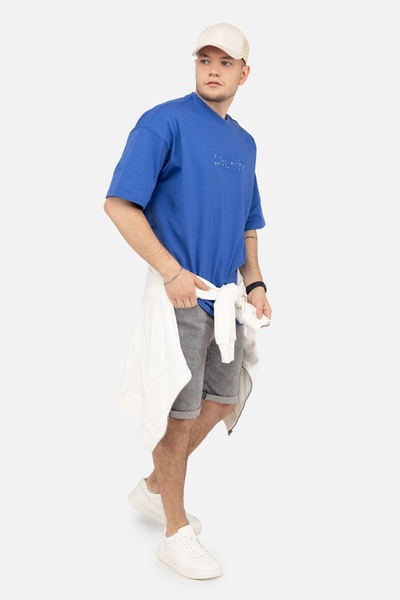 Мужская футболка с коротким рукавом 50 цвет синий ЦБ-00245602 SKT000982167 фото