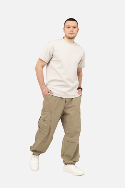Чоловіча футболка з коротким рукавом 50 колір сірий ЦБ-00249856 SKT000992038 фото