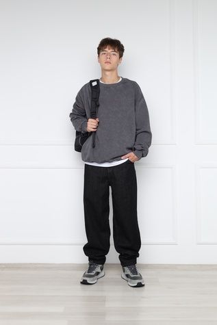 Джинси skater чоловічі колір чорний W28 ЦБ-00299643 фото