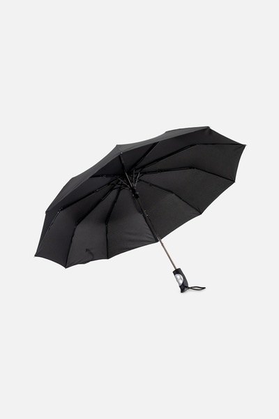 Чоловіча напівавтоматична парасолька колір чорний ЦБ-00190007
