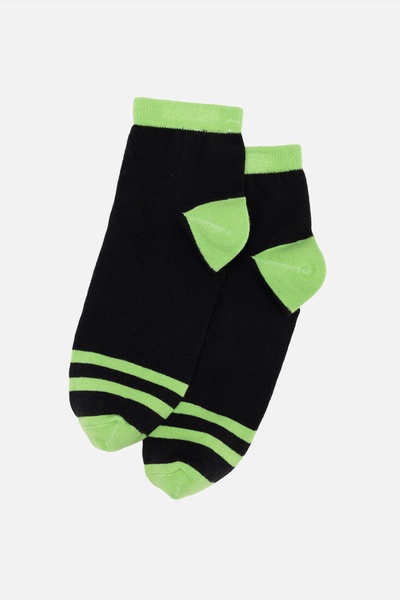 Чоловічі шкарпетки середньої довжини з візерунком 43-45 колір чорний ЦБ-00245296 SKT000981134 фото