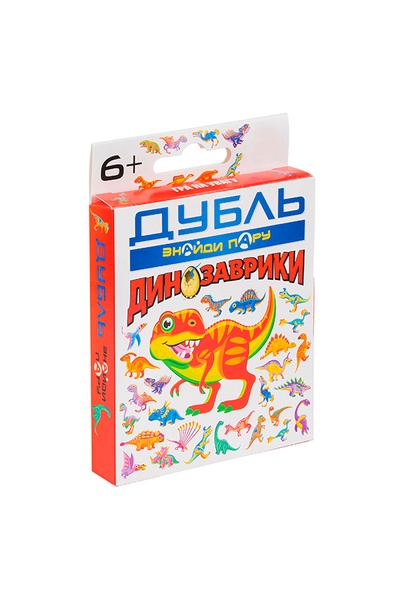Игра детская настольная - "Дубль динозаврики" цвет разноцветный ЦБ-00237498 SKT000954170 фото