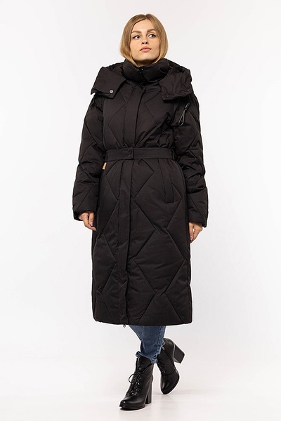 Жіноча куртка 50 колір чорний ЦБ-00195658 SKT000857733 фото