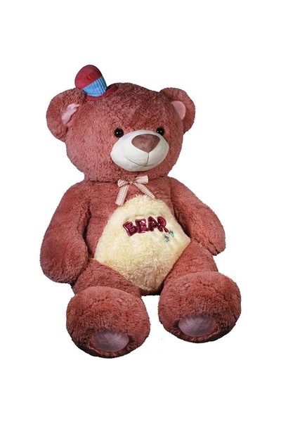 М'яка іграшка - ведмедик Бублик колір пудровий ЦБ-00225407 SKT000922171 фото