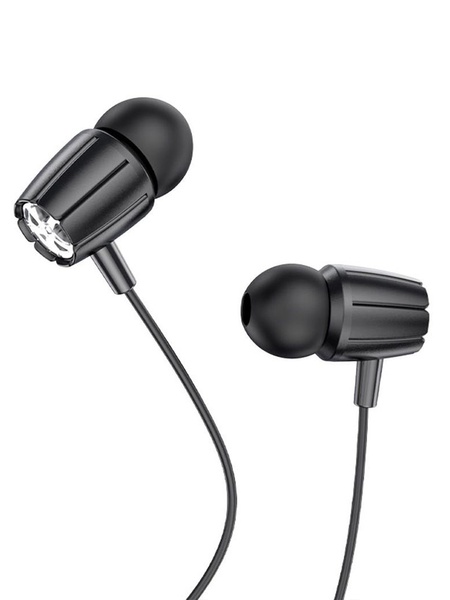 Навушники вакуумні Hoco M88 колір чорний ЦБ-00230818 SKT000935553 фото