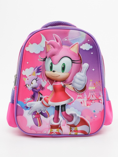 Школьный портфель с 3D принтом цвет розовый ЦБ-00225776 SKT000922813 фото