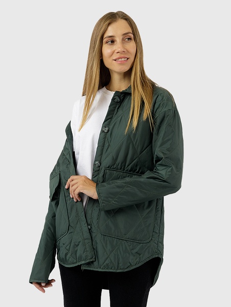 Куртка жіноча 40 колір темно-зелений ЦБ-00228723 SKT000930282 фото