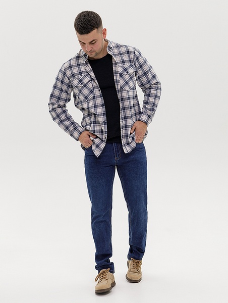 Мужские джинсы регуляр 56 цвет синий ЦБ-00233729 SKT000942027 фото