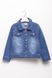Куртка джинсова коротка на дівчинку 116 колір синій ЦБ-00148388 SKT000509405 фото 1