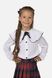 Блуза з довгим рукавом для дівчинки 152 колір білий ЦБ-00251252 SKT000996339 фото 1