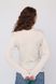 Футболка з довгим рукавом жіноча колір молочний 44