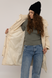 Жіноча куртка 40 колір молочний ЦБ-00223842 SKT000918397 фото 4