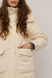 Жіноча куртка 40 колір молочний ЦБ-00223842 SKT000918397 фото 3