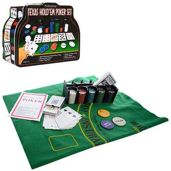 Настільна гра "Покер" колір різнокольоровий ЦБ-00113001 SKT000441158 фото