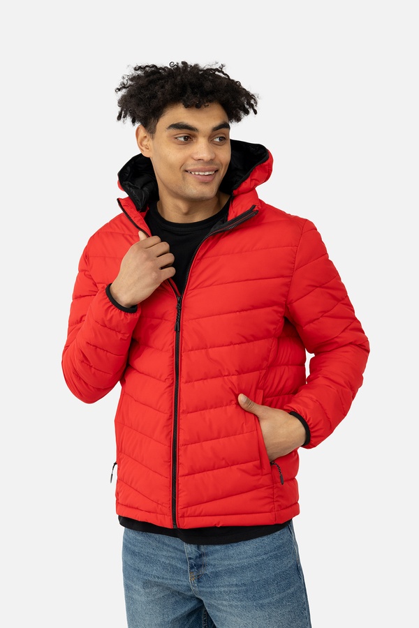 Мужская куртка 46 цвет красный ЦБ-00238295 SKT000955959 фото