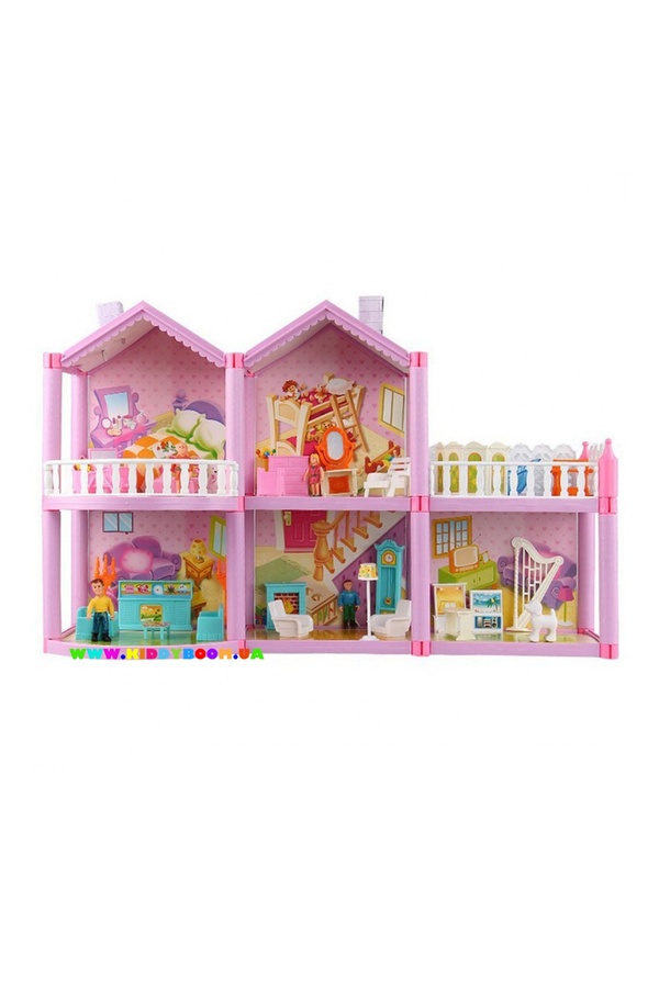 Ляльковий будинок з ляльками та меблями колір різнокольоровий ЦБ-00250331 SKT000992924 фото