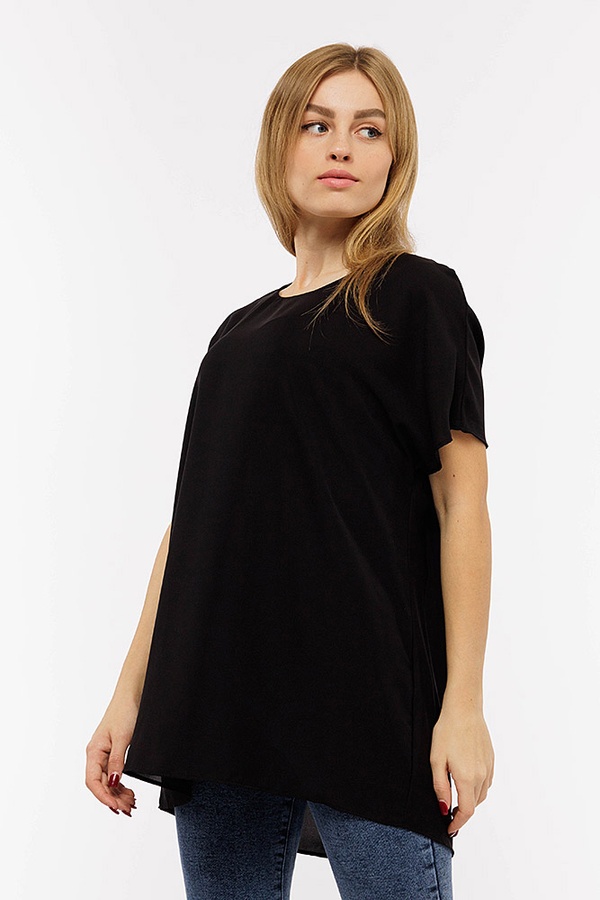 Жіноча блуза 48 колір чорний ЦБ-00191277 SKT000845409 фото