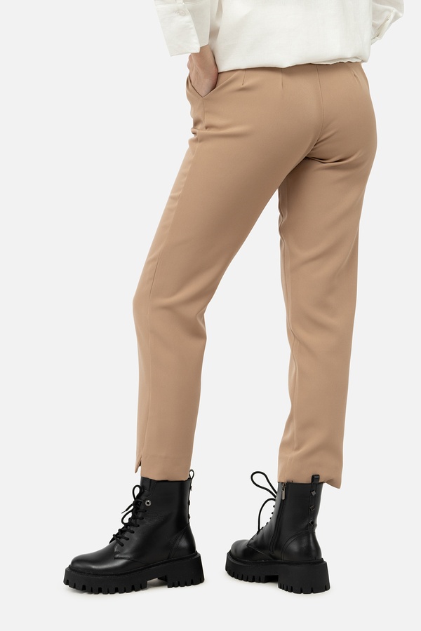 Жіночі штани 52 колір бежевий ЦБ-00242182 SKT000963828 фото