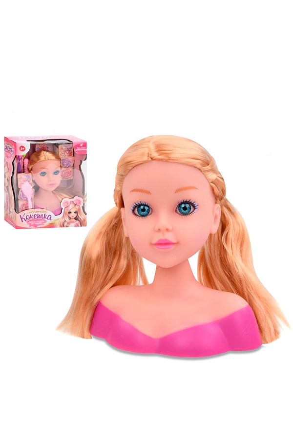 Кукла-голова для причесок цвет разноцветный ЦБ-00248082 SKT000988554 фото