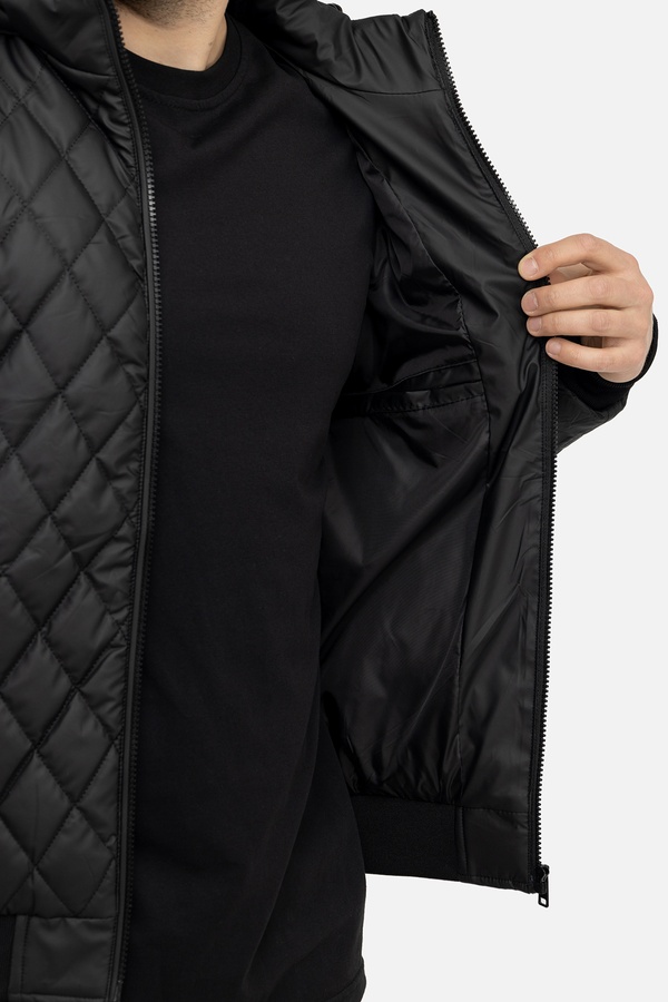 Мужская куртка 44 цвет черный ЦБ-00244178 SKT000978062 фото