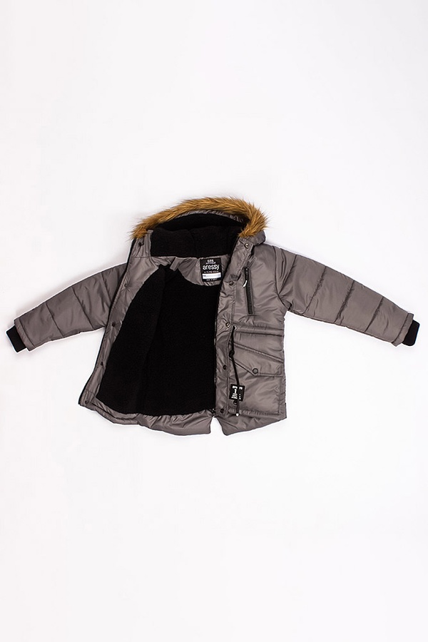 Куртка коротка на хлопчика 152 колір сірий ЦБ-00177304 SKT000591445 фото