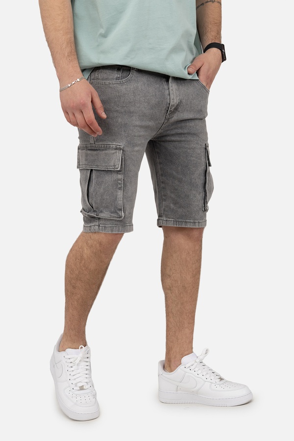 Чоловічі джинсові шорти 42 колір сірий ЦБ-00250588 SKT000993644 фото