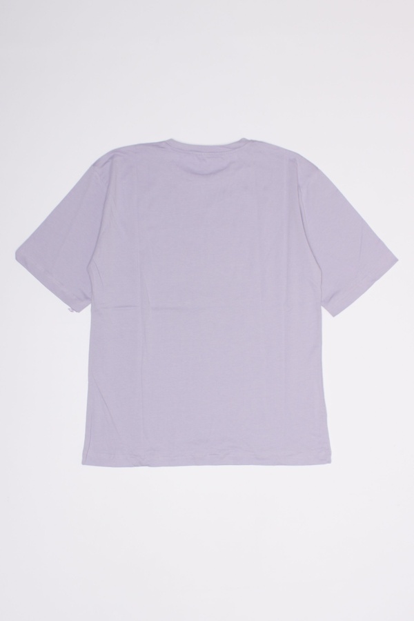 Жіноча футболка 48 колір бузковий ЦБ-00192418 SKT000849058 фото