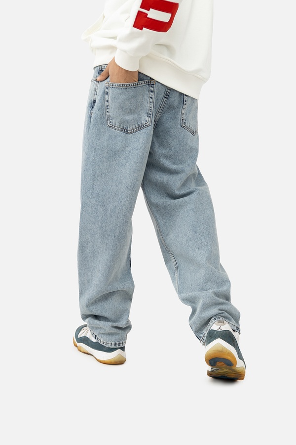 Мужские джинсы baggy 56 цвет голубой ЦБ-00241653 SKT000962287 фото