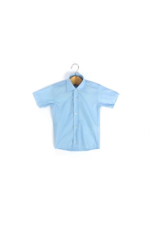 Рубашка на мальчика 116 цвет голубой ЦБ-00162628 SKT000551689 фото