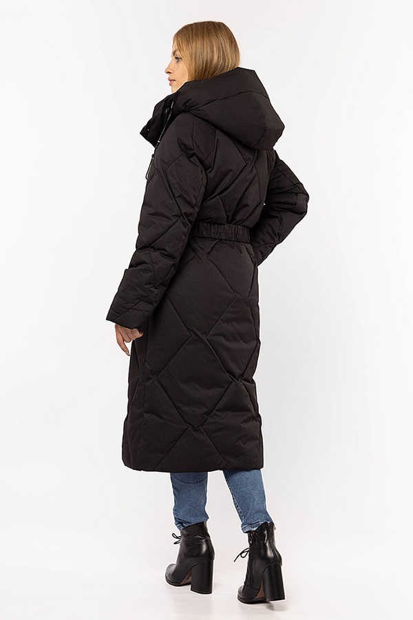 Жіноча куртка 50 колір чорний ЦБ-00195658 SKT000857733 фото