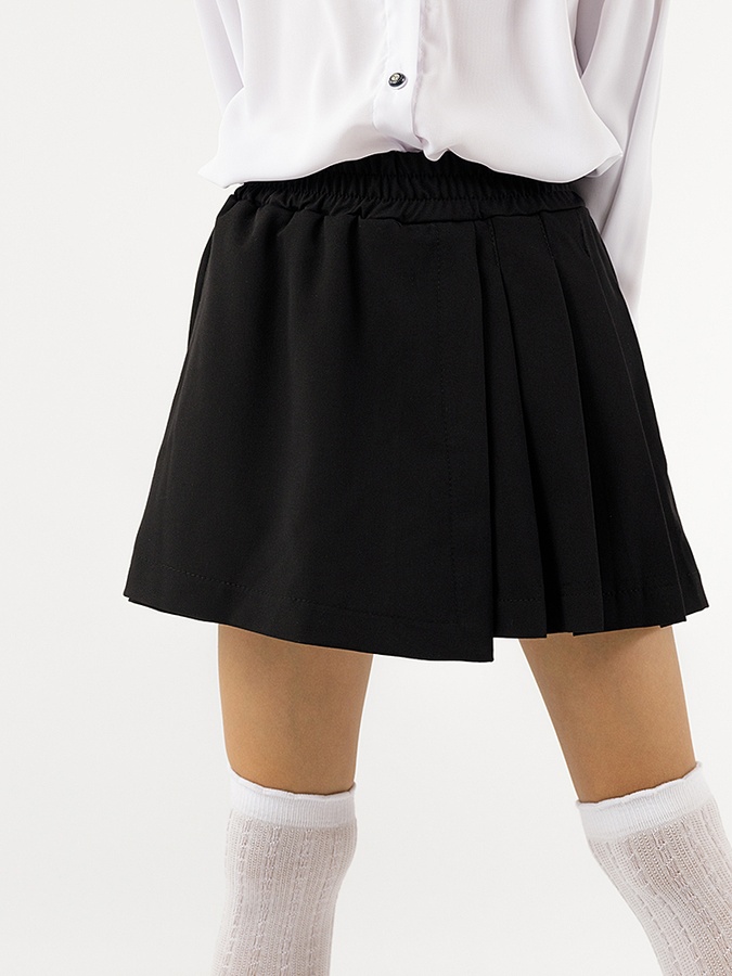 Спідниця-шорти для дівчинки 128 колір чорний ЦБ-00229325 SKT000931970 фото