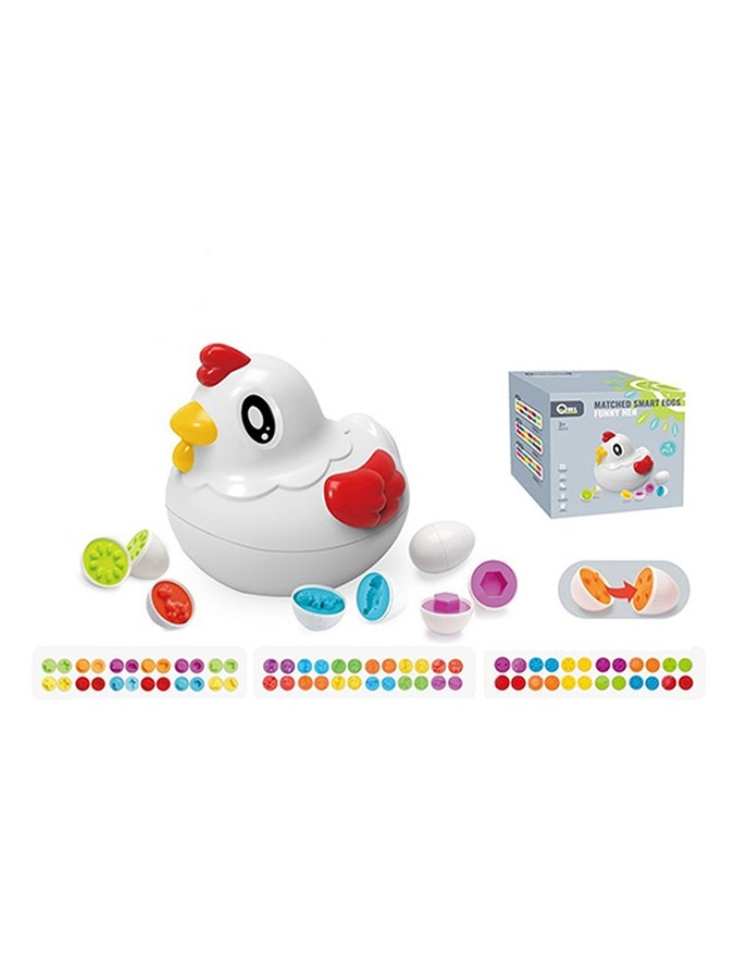 Игра "Курочка с яйцами-пазлами" цвет разноцветный ЦБ-00232554 SKT000938882 фото
