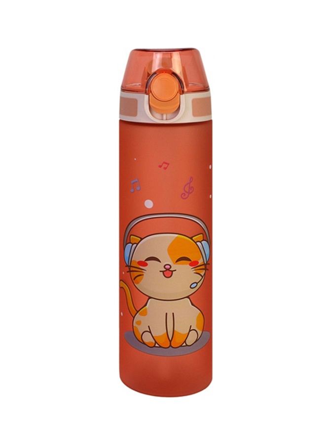 Бутылка для воды "Cat Vibes" цвет розовый ЦБ-00227743 SKT000927349 фото