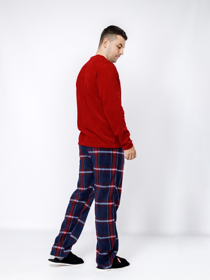 Чоловіча піжама 46 колір червоний ЦБ-00234919 SKT000945041 фото