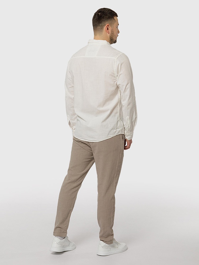 Чоловіча сорочка з довгим рукавом 44 колір білий ЦБ-00218783 SKT000905284 фото
