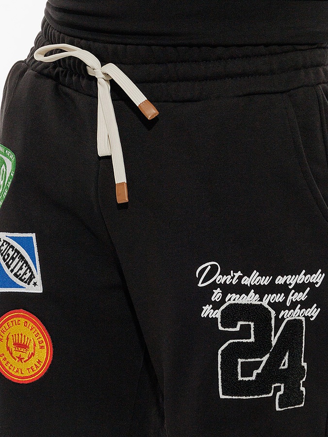 Мужские спортивные шорты 44 цвет черный ЦБ-00213827 SKT000894731 фото